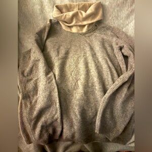 Fabiana Filippi Women Turtleneck Sweater In Wool, Silk And Cashmere